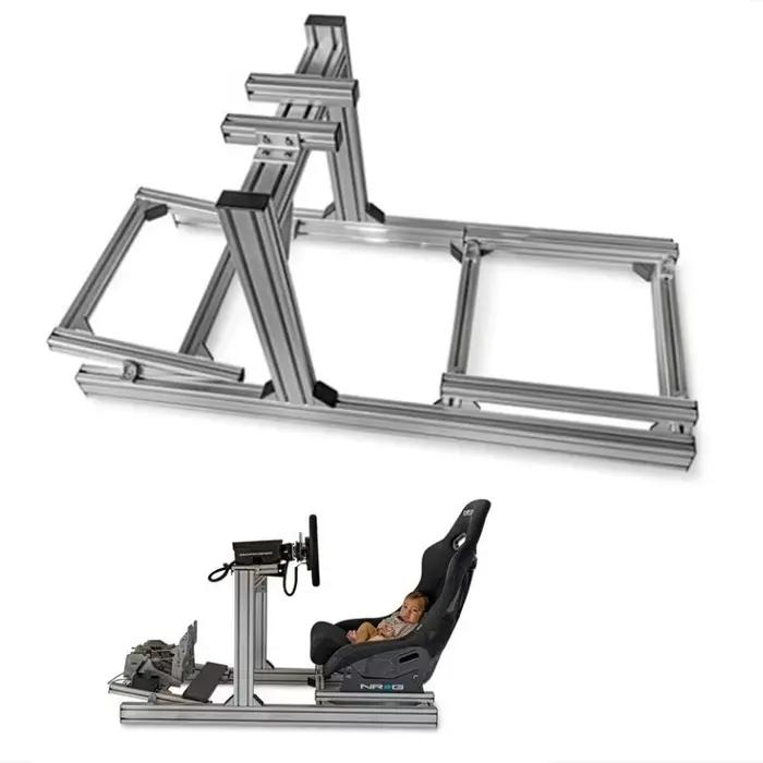 4040 4080 40120 40160 extrusion d'aluminium personnalisé volant de course émulateur de conduite cock