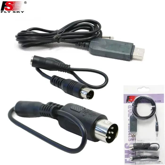 Flysky FS-SM100 RC simulateur de vol USB avec jeu de câbles FMS pour FLYSKY FS-i6 i10 i6X FS-T6 FS-C