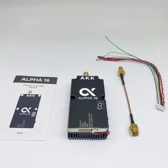 Transmetteur vidéo pour Drone AKK ALPHA 16 5.8GHz, bande Ultra large 96CH FPV VTX, puissance 16W, ac