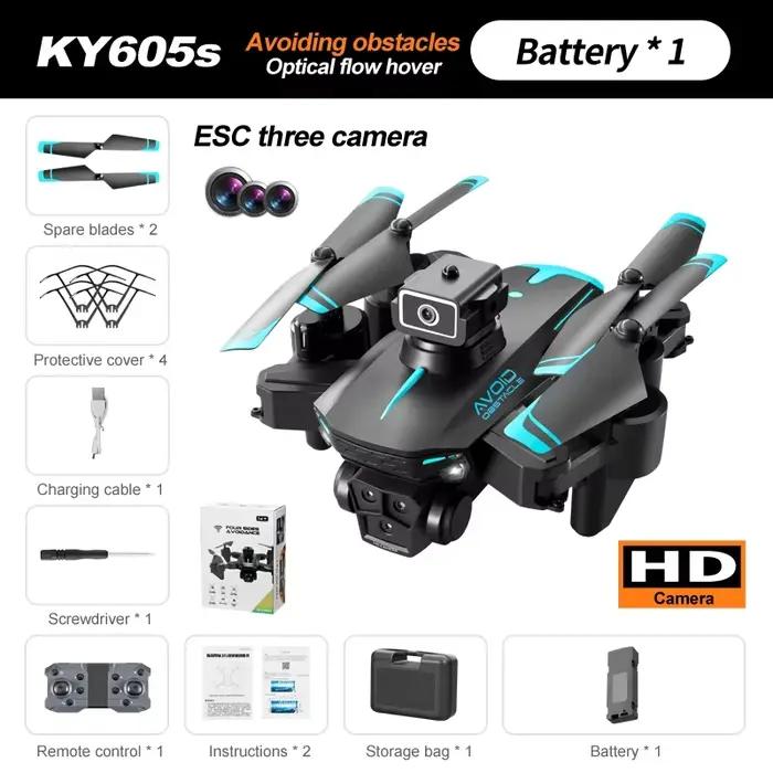 LS-S4S RC Drone 5G WiFi FPV GPS Retour Moteur Brushless 4K HD Double Caméra 360 ° Jouets de drone