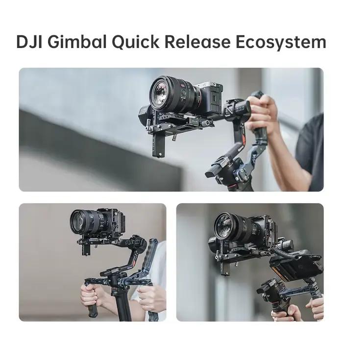 Ulanzi F38 Kit de plaque de dégagement rapide V2 pour DJI RS4 / RS4 PRO / RS3 / RS3 Pro / RS2 / RSC2