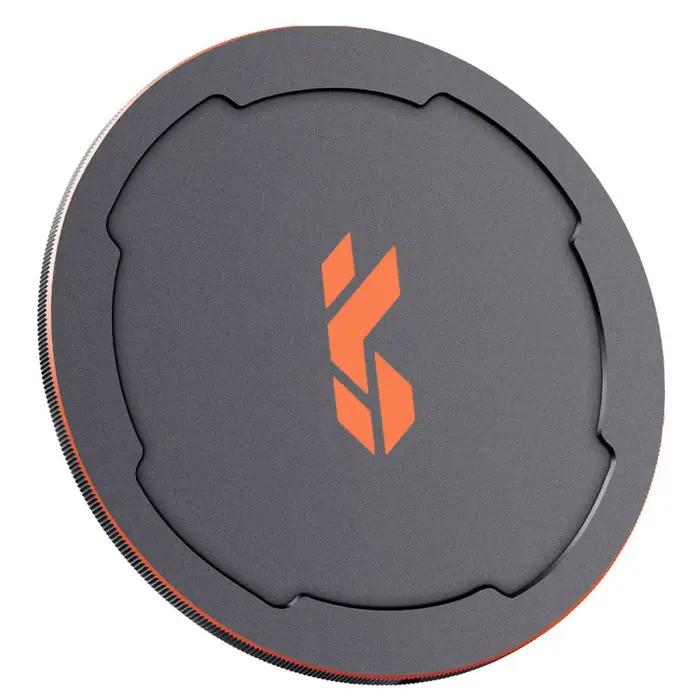 K&F CONCEPT 49/52/55/58/62/67/72/77/82mm Capuchons d'objectif magnétiques en métal 2-en-1 (fonctionn
