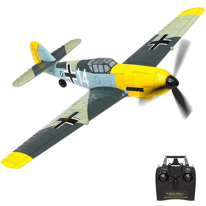 VOLANTEXRC BF 109 Avion télécommandé 4 canaux prêt à voler pour les débutants avec système de stabil