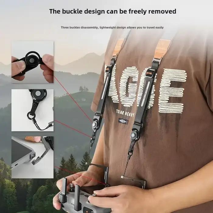 Lanière de cou avec support d'équilibre pour télécommande DJI RC/ RC 2 avec ceinture d'écran pour DJ