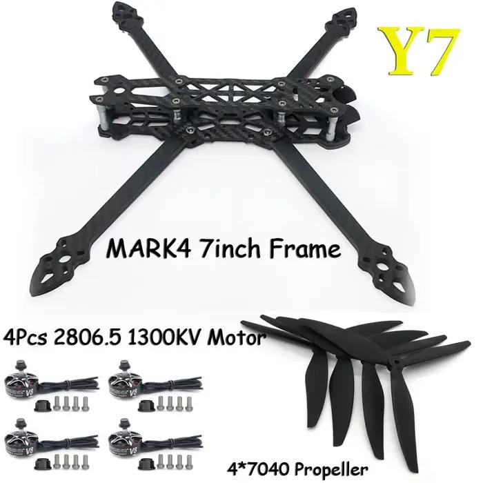 MARK4 7 pouces FPV Racing Drone cadre Kit F405 FC 60A ESC pile 2806.5 moteur sans brosse 7040 hélice