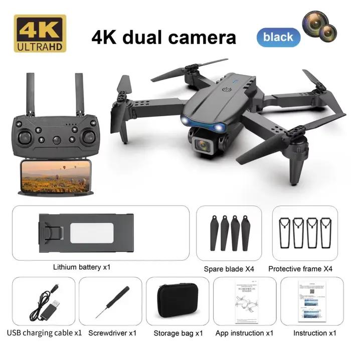 K3 E99 Pro RC Drone K3 quadrirotor professionnel WiFi FPV Mini Drones hélicoptères RC 4K double camé