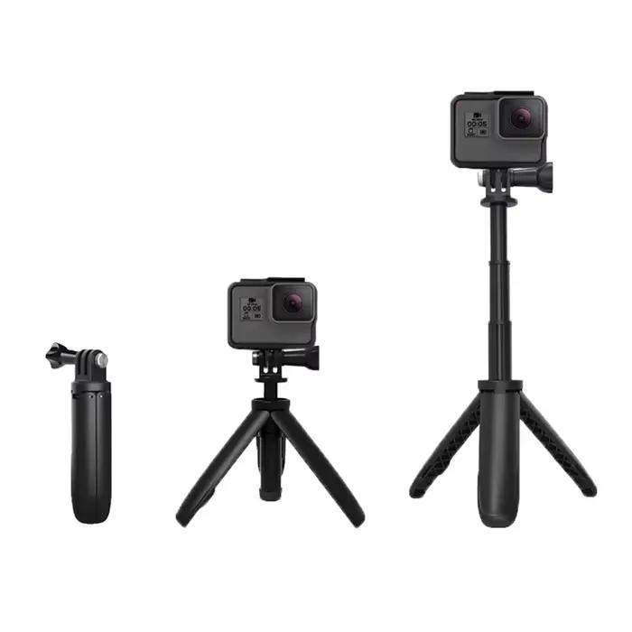 Mini trépied extensible pliable, monopode Portable pour Go Pro Hero 13 12 11, Black Session Osmo Act