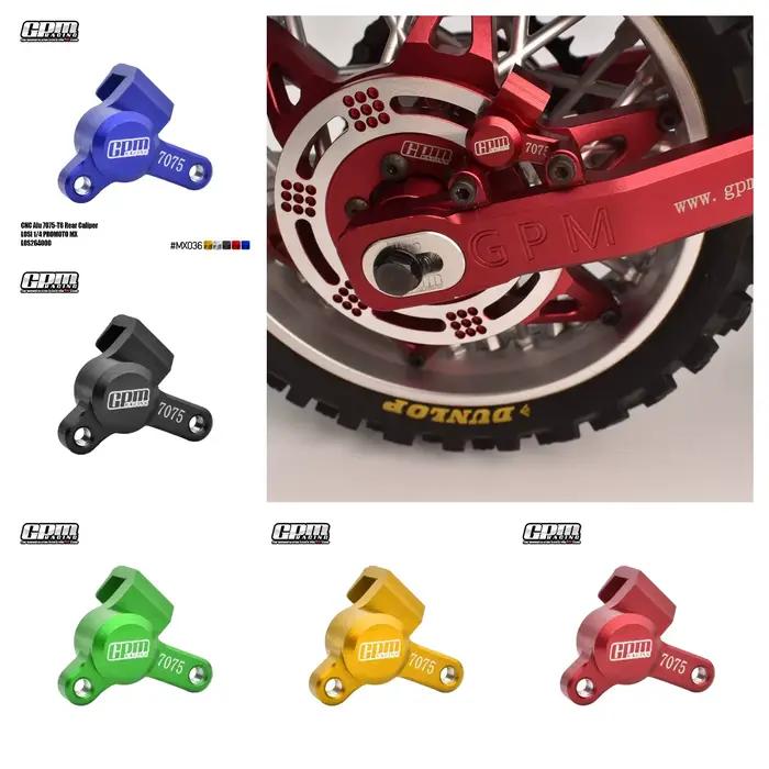 GPM 1/4 Promoto MX SM moto FXR LOS06000.LOS06002 LOSI pour étrier arrière en alliage 7075
