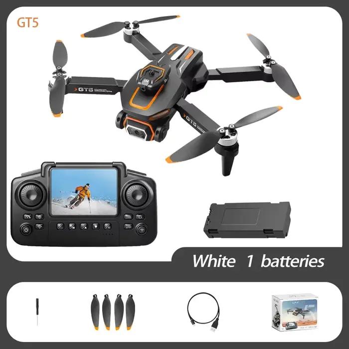 Drone GPS GT5 5G avec double caméra HD 8K, évitement professionnel des obstacles, WiFi FPV, moteur s