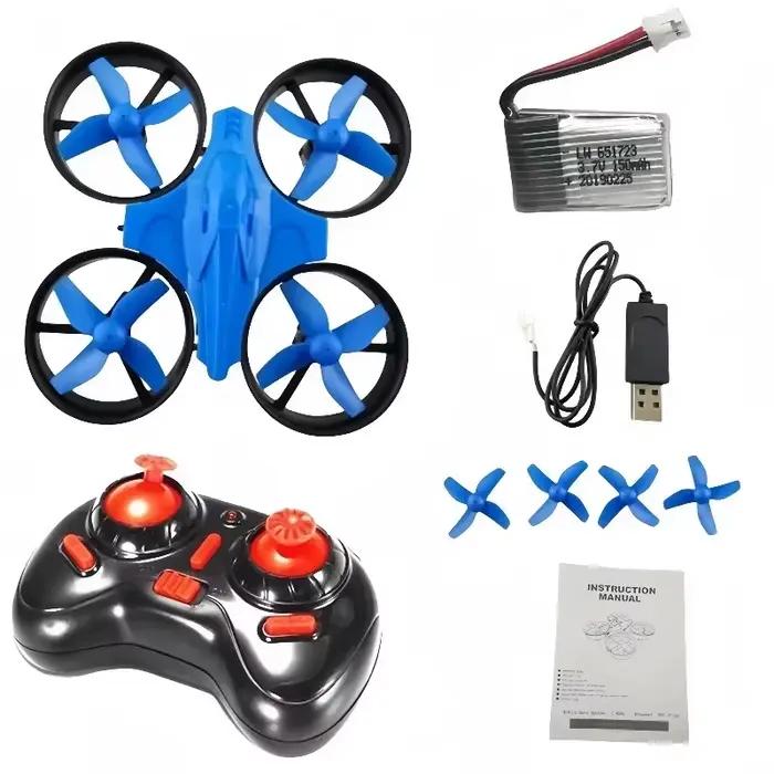 Mini drone RC RTF avec mode sans tête 360 ° Vols et lumières LED résistant aux chocs 5 minutes pou