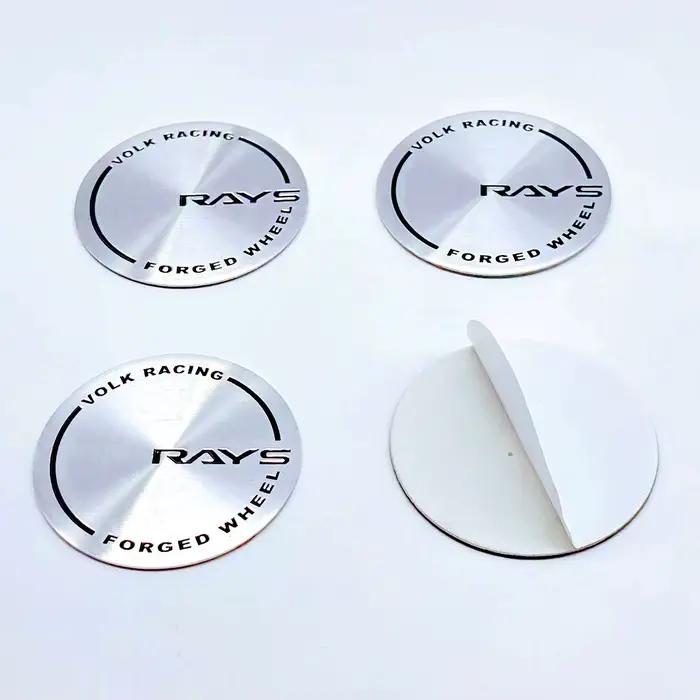 4 autocollants de voiture VOLK Racing RAYS de 45 mm, 50 mm, 56 mm pour emblèmes de moyeu de roue vie