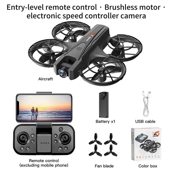 2025 YL05 Drone 8K HD caméra écran télécommande sans brosse RC hélicoptère 360 ° Flip Quadcopter D