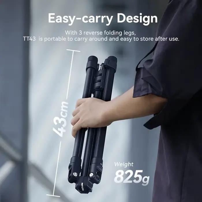 Ulanzi TT43 1.9M support de lumière en alliage d'aluminium trépied de support de lumière de jambe ré