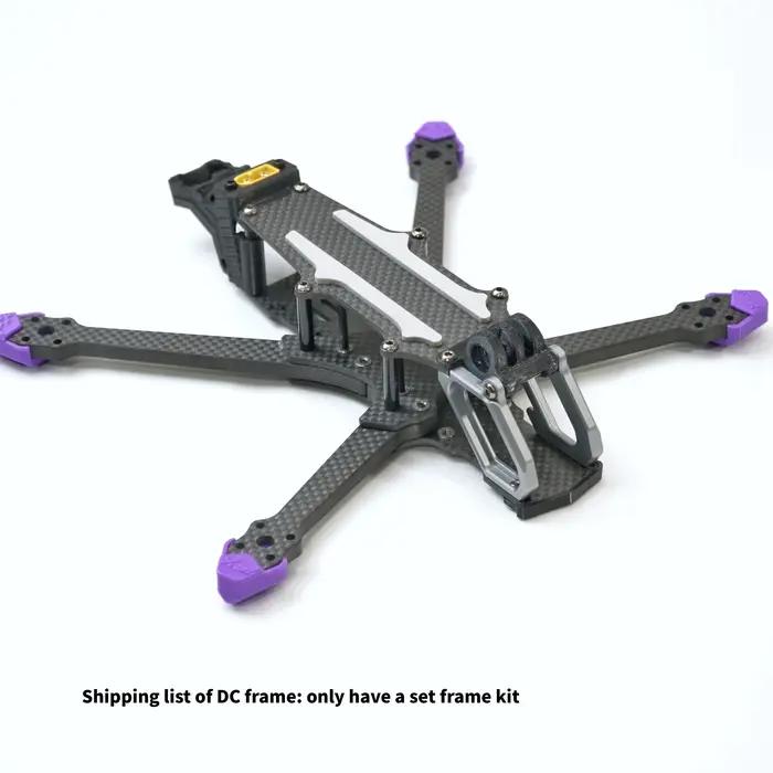 Cadre FPV PXRC 5 pouces Freestyle en fibre de carbone durable, empattement 220 mm, bras de 6 mm, ent
