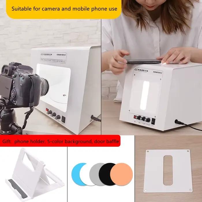 Nouveau SANOTO Photo Studio photographie boîte à lumière Softbox réglable plateau tournant pour bijo