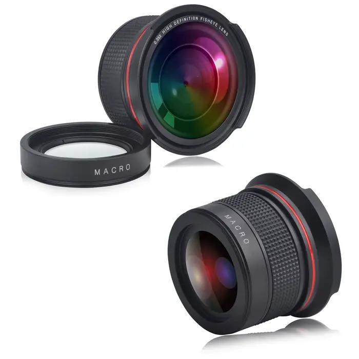 Pickle Power 52MM 55MM 58MM 0.35x Fisheye Nikon objectif grand Angle pour Nikon D5200 D5100 D3500 D3