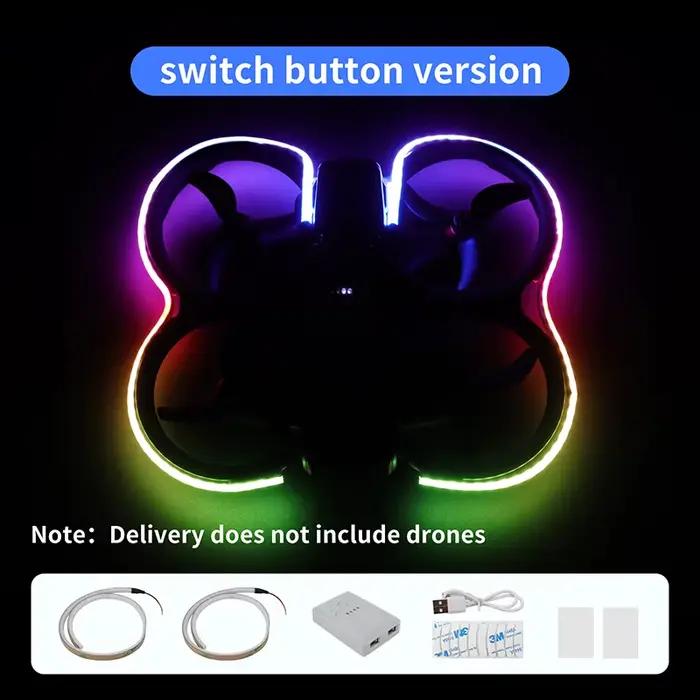 Bande lumineuse universelle pour Drone DJI Neo/Avata 2/Air 3S LED, luminosité nocturne réglable, éta