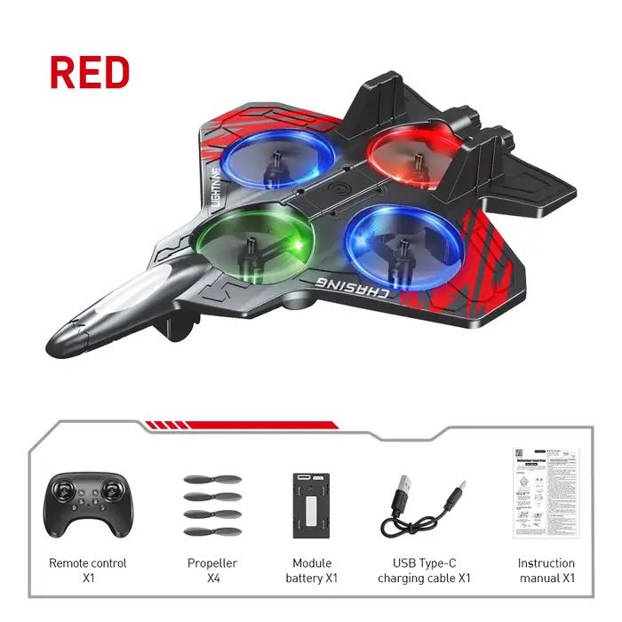 NOUVEAU E72 avion en mousse cascadeur intelligent hauteur fixe vol stationnaire 360 ° Lumières clign