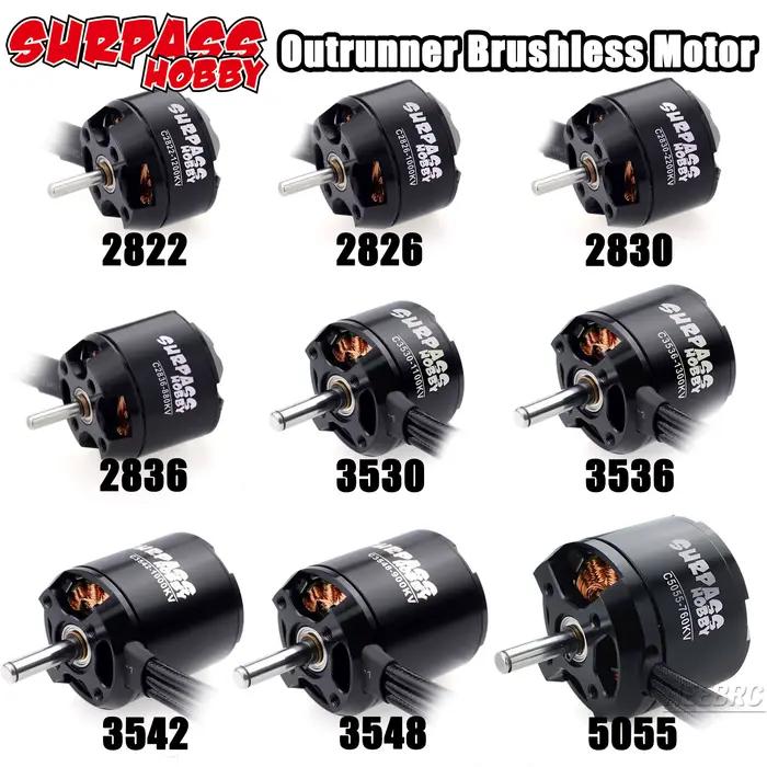 SURPASS-Moteur sans balais pour importateur RC FPV 3D, quadrirotor aile multicopter, BBY 2822 2826 2