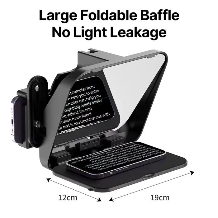 Ulanzi RT02 Mini téléprompteur Portable pour tablette Smartphone/appareil photo DSLR enregistrement