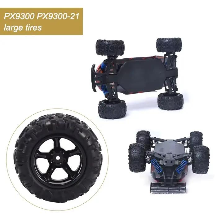 MACH-4PCS PX 9300-21 pneu en caoutchouc pneus de voiture de course RC 9300 & 9302 1/18 échelle sur j