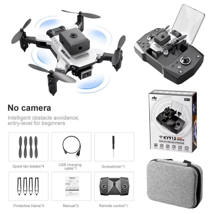 Mini Drone KY912 Portable avec Caméra 4K pour Touriste Drone Professionnel, Suivi Intelligent, Trans