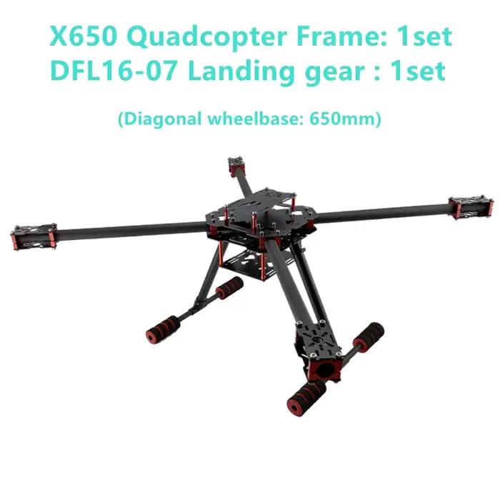 Châssis de quadricoptère en fibre de carbone XAERO DIY 650 mm pour drone FPV commercial et industrie