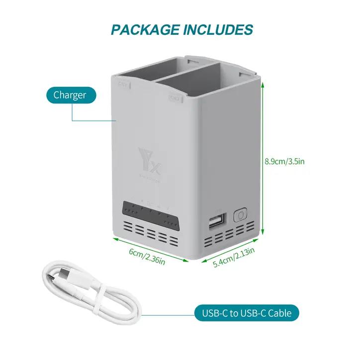 Station de charge double intelligente pour DJI Lito 1 & Lito X1, chargeur rapide PD 65W, mode de sto