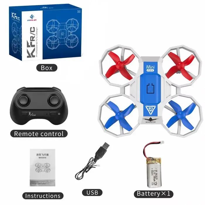 KF601 nouveaux Mini Drones avec musique et lumières pour débutants quadrirotor 36 km/h facile à cont