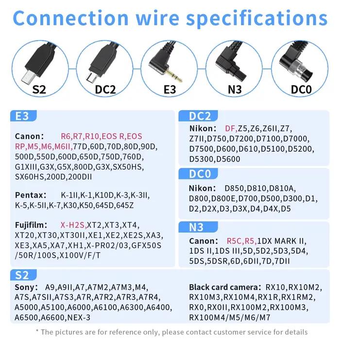 Câble de déclenchement à distance sans fil Pixel TW-283 (DC0 DC2 N3 E3 S1 S2 90FJ) pour appareils ph