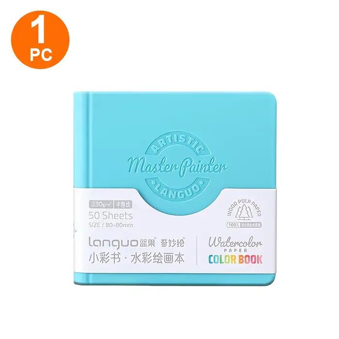 1 carnet de croquis pour aquarelle, comprenant 1 carnet et 1 stylo, chaque carnet contient 50 feuill