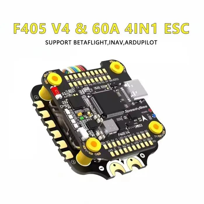 Contrôleur de vol SpeedyBee F405 V4 BLS 60A 30x30 + Stack ESC 4-en-1 60A pour drone FPV Freestyle, a