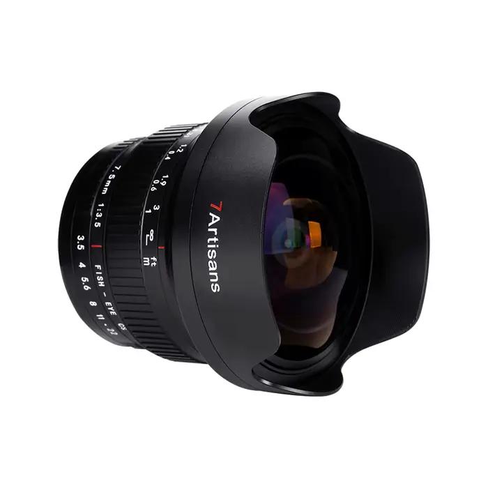 Objectif Fisheye 7artisans APS-C 7.5mm F3.5 pour appareil photo reflex numérique, photographie idéal