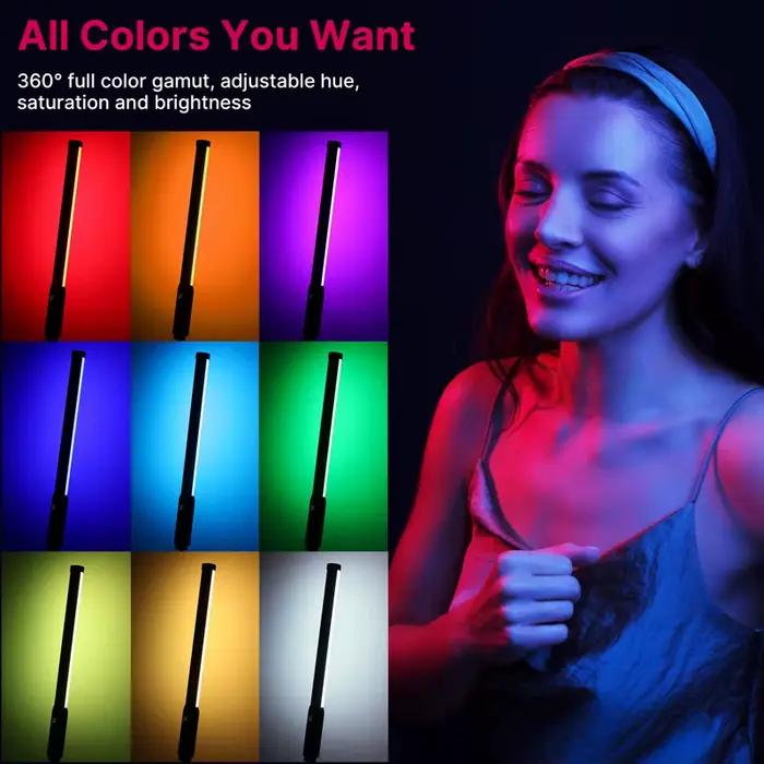 Ulanzi VL119 RGB Tube lumineux LED portable lumière vidéo baguette bâton coloré lumière CRI 95 + 250