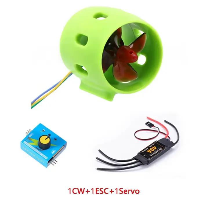 Moteur de propulseur sous-marin à 4 pales CW/CCW, 2KG, sans balais, testeur ESC 40A, combo/système R