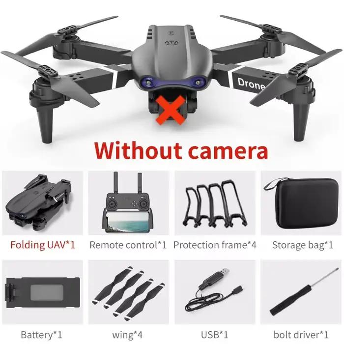 Nouveau Drone E99 FPV moteur sans balais GPS retour 360 ° Drone quadrirotor RC à double caméra 4K
