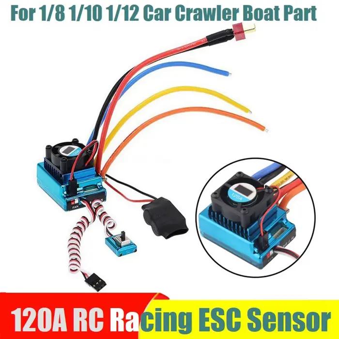 SCLS RC Racing ESC 120A capteur grande contrôleur de vitesse de courant accessoires de voiture RC po