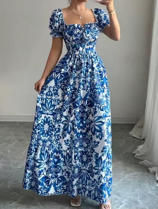 Nouvelle Robe Printemps 2026 pour Femme, Imprimé Floral Tendance, Élégante, Confortable et à la Mode