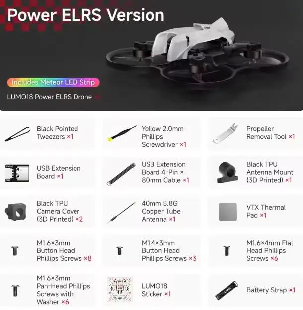 Drone FPV Oxbot Lumo18 compatible avec DJI O4 HD VTX, course freestyle, photographie aérienne pour d