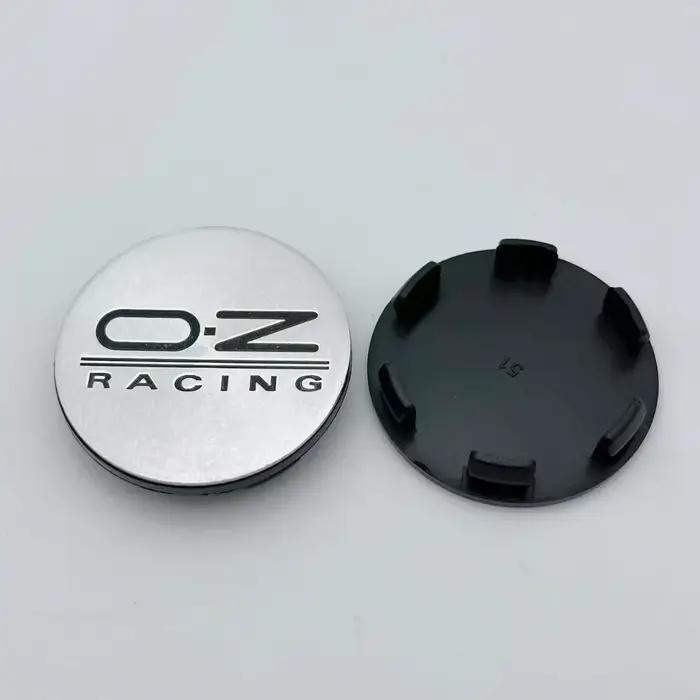 4 pièces Cache-moyeux de roue de voiture avec emblème O.Z OZ Racing, capuchons anti-poussière 51MM,