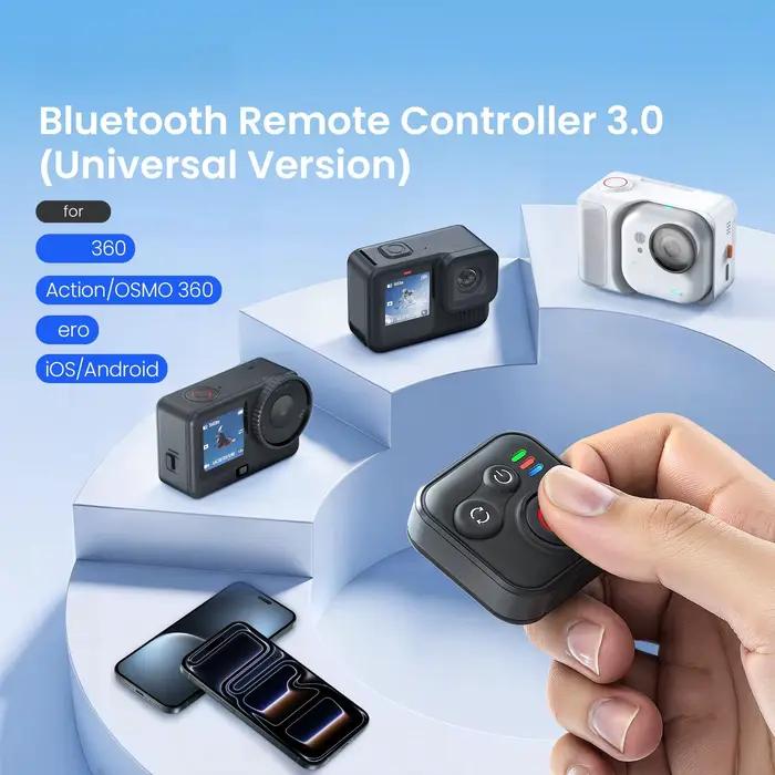 Télécommande Bluetooth pour Insta360 Go Ultra X4 Air X5 pour DJI OSMO 360 / Action 6 / 5 Pro / 4 Act