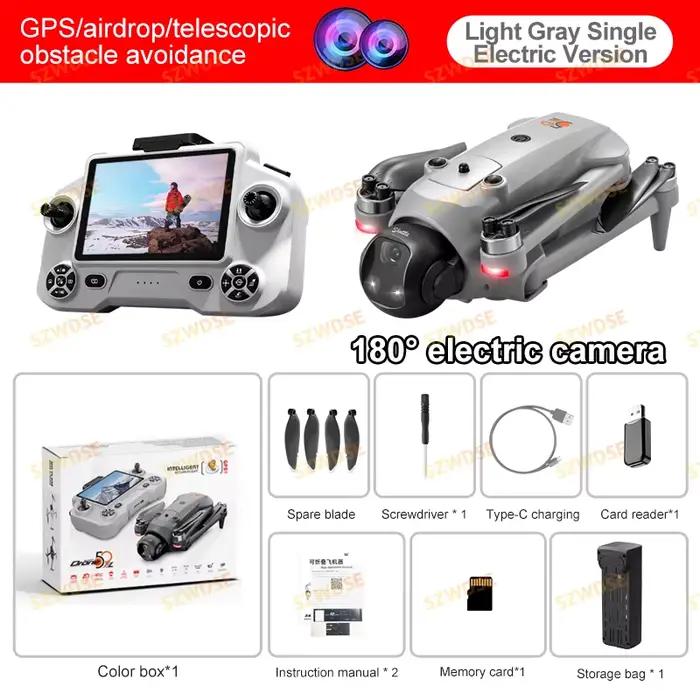 Drone GPS 4DRC YL059 avec caméra HD professionnelle 8K, WIFI 5G FPV, UAV avec écran de contrôle à di