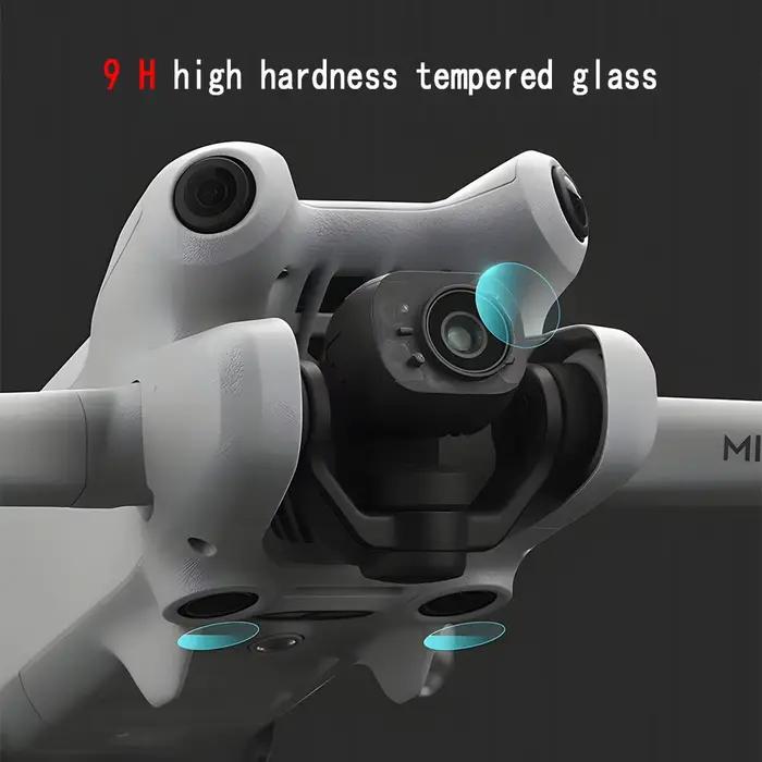 MYOBO pour DJI Mini 4 Pro Film de protection en verre trempé HD pour capteur/objectif pour écran de