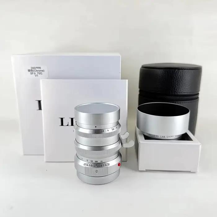 Objectif Light Lens Lab 75mm F2 SPII Cooke Speed Panchro II Noir Peint Chrome Asphérique pour Leica