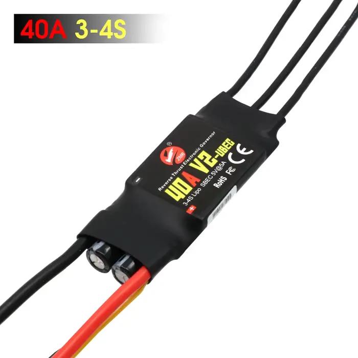 ZMR – Drone ESC sans balais 40A 50A 80A 100A V2, contrôleur de vitesse 2-4S avec BEC/UBEC pour hélic