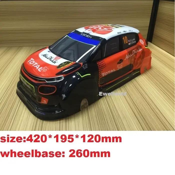 Coque de carrosserie peinte en PVC, 9 styles, accessoires pour voitures de course R/C à échelle 1/10