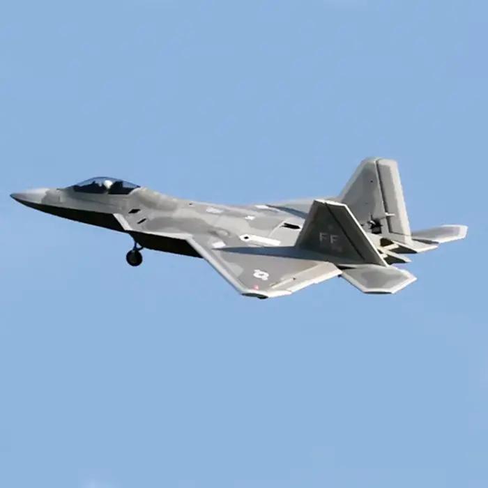 FlyFans F-22 Raptor 64mm 12 pales RC EDF Jet Version PNP /KIT avec servos/ KIT sans version électron