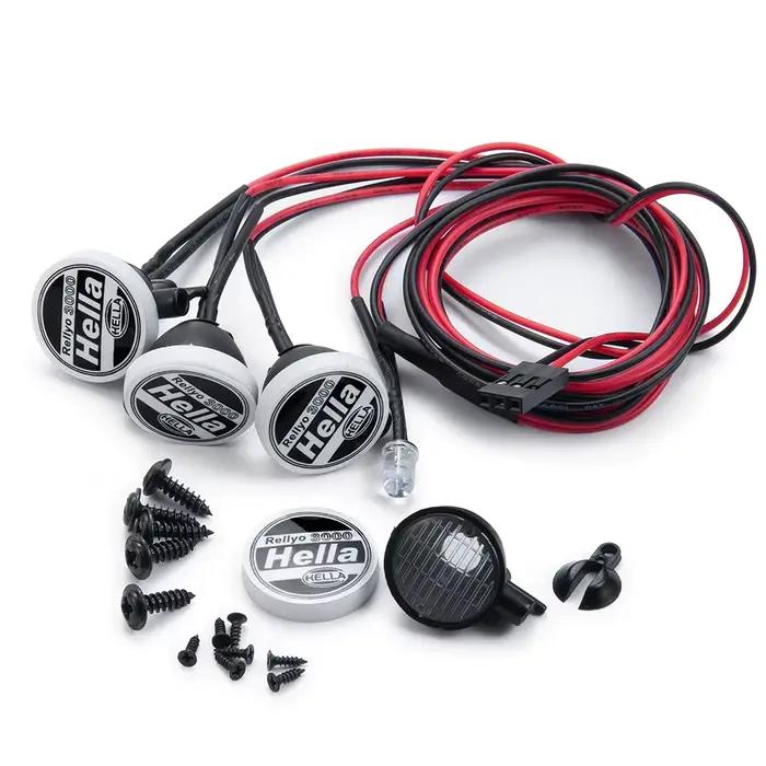 AXSPEED 2/4 pièces, éclairage LED avec couvercle en plastique rond pour TRX-4 Axial SCX10 Tamiya CC0