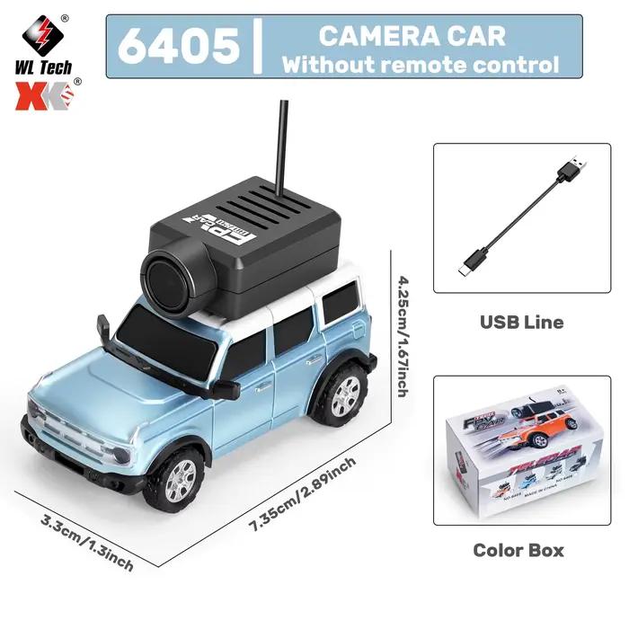 WLtoys 1/64 Mini voiture RC avec caméra FPV 720P Wifi APP contrôle 2.4G Reomte Contorl véhicule de c