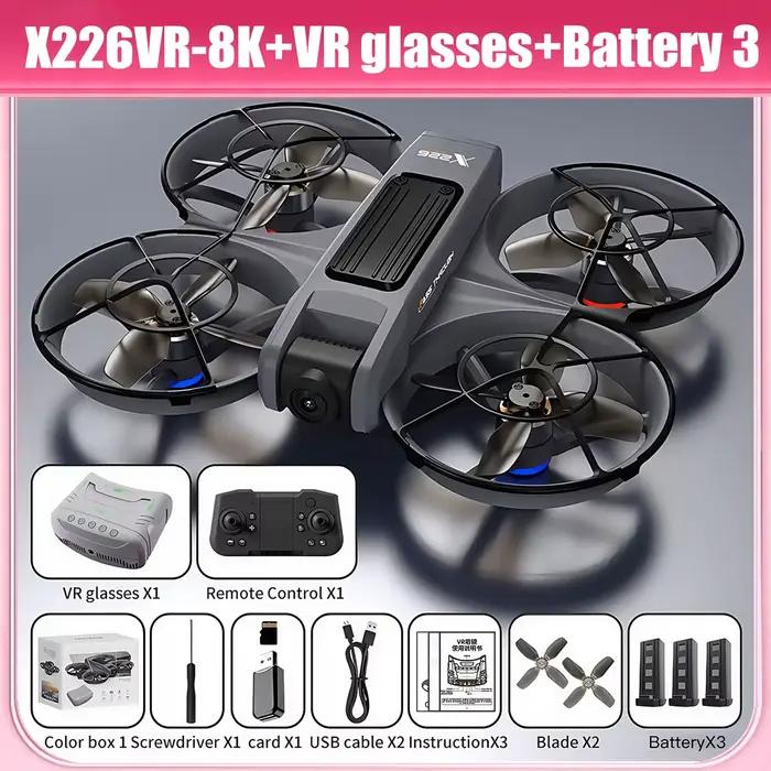Pour Drone X226 & X226VR Authentique, Hélicoptère Télécommandé Professionnel 8K, Avion RC, Drone ave